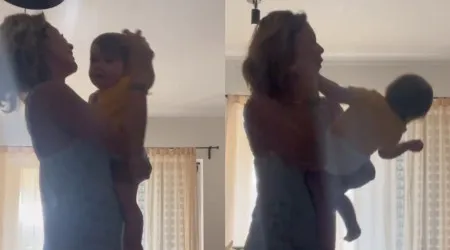 Momento amoroso! Marta Melro filma-se a dançar com a filha ao colo