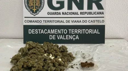 Homem de 50 anos detido por tráfico de droga em Vila Nova de Cerveira