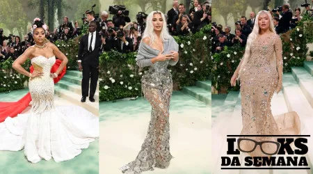 As cinturas de vespa reinaram na Met Gala. Kim Kardashian foi a epítome