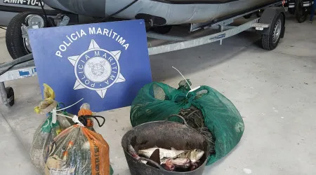 Polícia Marítima apreende 20 quilos de pescado no rio Minho em Monção