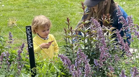 Julian, o neto mais novo dos reis da Suécia, inaugura parque infantil