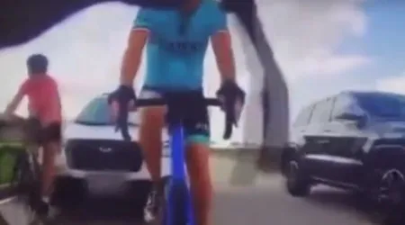 Condutor embriagado abalroa e passa por cima de ciclista nos EUA