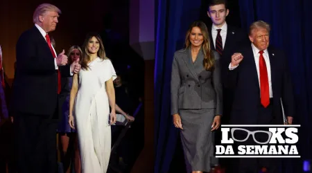 Melania Trump de volta com looks de arrasar