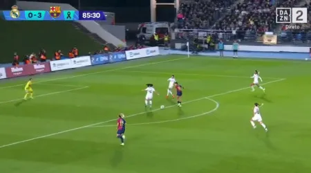 A assistência de Kika Nazareth que selou a goleada do Barcelona ante Real