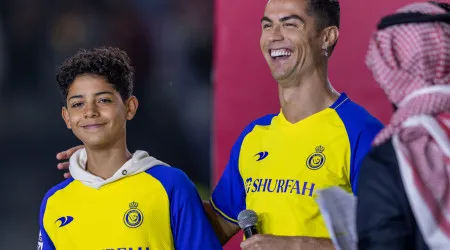 Vai jogar futebol com o filho? A resposta de Cristiano Ronaldo