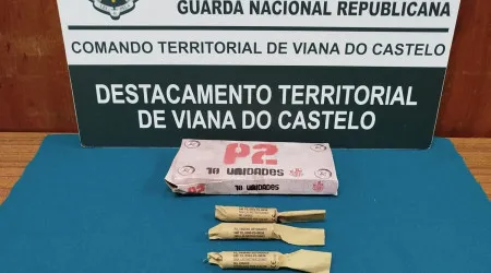 Homem detido por posse de engenhos explosivos em Viana do Castelo