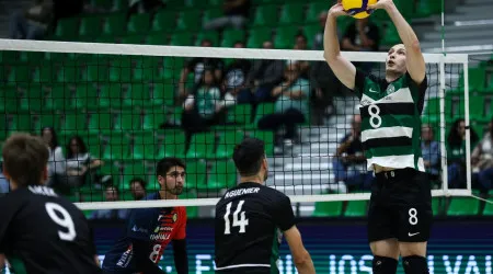 Sporting vence o Akaa na primeira mão dos 'oitavos' da Taça Challenge