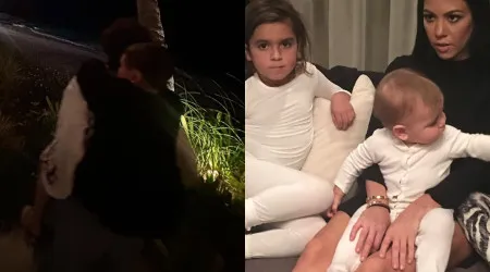 Kourtney Kardashian e as (raras) fotografias dos filhos Mason e Reign