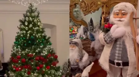 Uma árvore gigante e uma aldeia Natal. Veja a decoração de João Baião