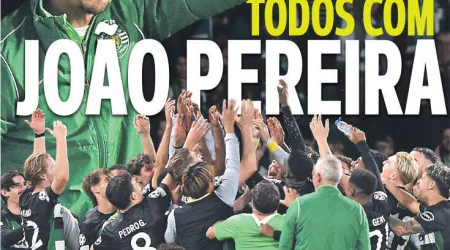 Por cá: FC Porto venceu e túnel 'ferveu', Sporting apoia João Pereira