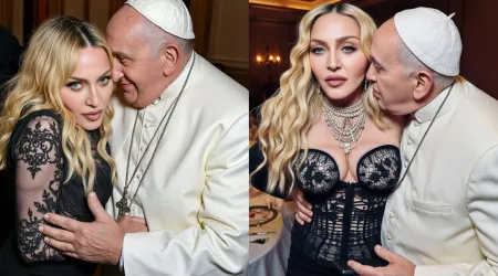 Imagens em IA de Madonna ao lado de Papa Francisco geram polémica