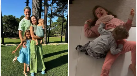 Laura Figueiredo mostra brincadeira do filho que põe irmã às gargalhadas