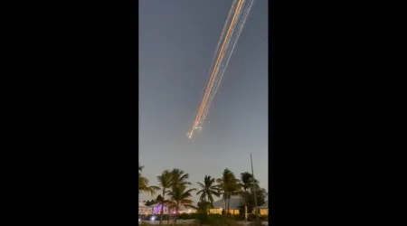 Impressionante. Explosão do Starship pareceu uma 'chuva' de meteoros