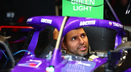 Aguero conduziu pela primeira vez um carro de Fórmula E. As imagens