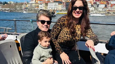 Em Portugal, Cláudia Raia aproveita folgas para passear em família