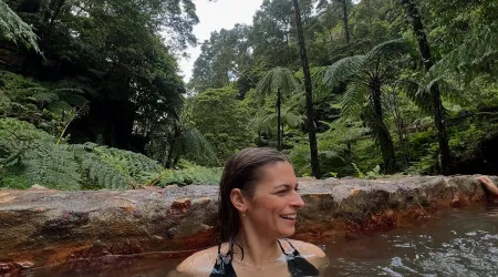 Benedita Pereira encantada com férias. "O verde mais verde que já vi"