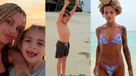 "Estamos no paraíso". Fanny mostra imagens de férias com o filho