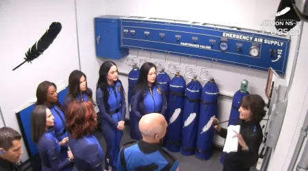 Veja (em direto) a missão da Blue Origin que levará Katy Perry ao Espaço