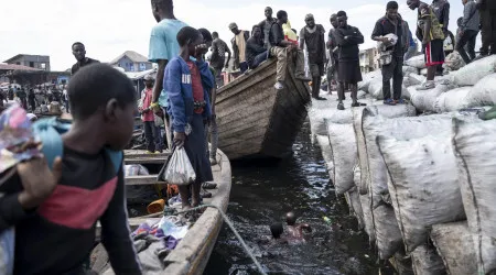 Pelo menos 22 mortos em naufrágio no noroeste da RDCongo