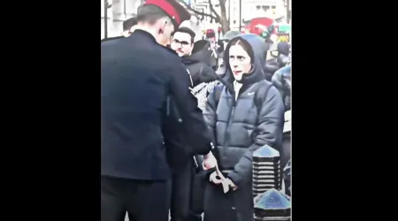 Turista tenta provocar cavalo real e acaba por ser repreendida