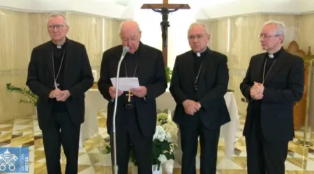 Veja o momento solene do anúncio da morte do Papa Francisco