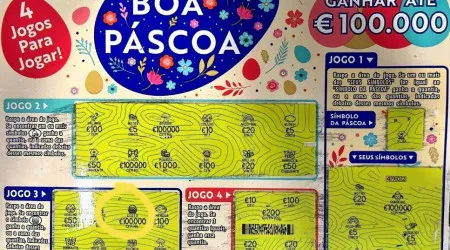 Foi a tabacaria "comer bolo" e comprou raspadinha. Saiu de lá com 100000€