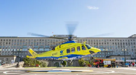 Helicópteros de emergência fizeram 29 aterragens no Santa Maria num mês