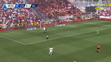 Este belo golo selou a vitória do AC Milan de Sérgio Conceição