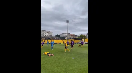 A festa do Lusitânia de Lourosa após ver confirmada a subida à II Liga
