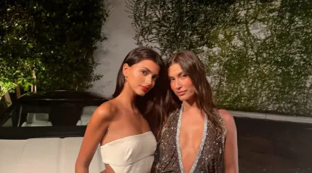 Francisca Cerqueira Gomes mostra-se junto de Hailey Bieber