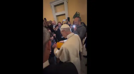 Menina surpreendeu Papa e pediu-lhe o primeiro autógrafo. Eis o vídeo