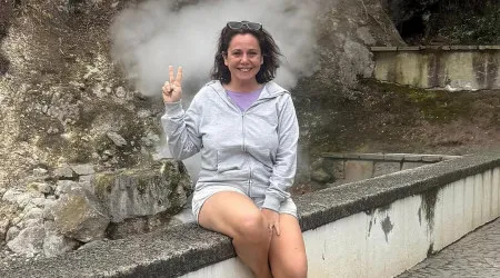 Sara Norte volta aos Açores onde esteve pela 1.ª vez com o marido