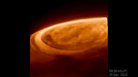 James Webb capta imagens de auroras na atmosfera de Júpiter
