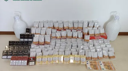 Mais de 4 mil cigarros e 10 litros de aguardente apreendidos em Paredes