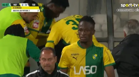 Chriso não escondeu a emoção na despedida do Mafra da II Liga