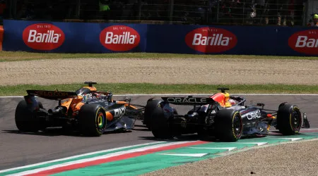 Verstappen 'finta' Piastri e conquista o GP da Emília-Romana