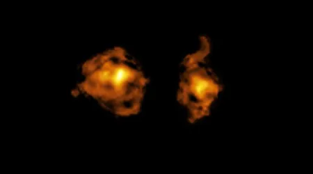 Observada colisão cósmica que reduz capacidade de galáxia formar estrelas