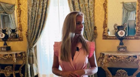 Bárbara Norton de Matos recebida em Belém por Marcelo Rebelo de Sousa