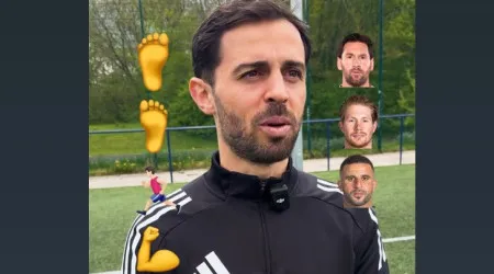 Bernardo Silva 'ignora' Cristiano Ronaldo na construção de jogador ideal