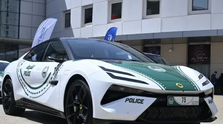 A nova e eletrizante adição à frota de polícia mais extravagante do mundo