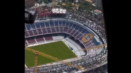 Estas imagens aéreas do Barcelona mostram como está o novo Camp Nou