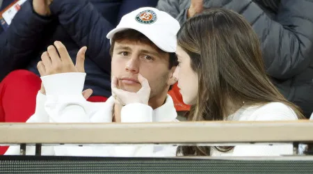 João Neves e Madalena Aragão juntos em Roland Garros