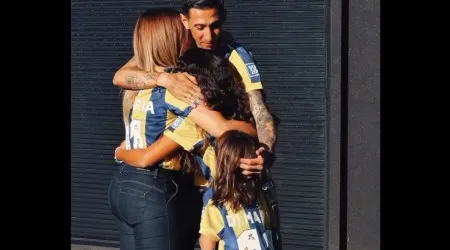 E este abraço? Di María em momento ternurento após saída do Benfica