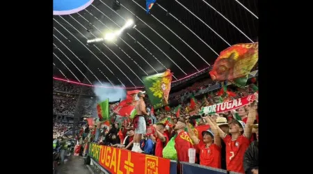 'A Portuguesa'. Adeptos de Portugal vibraram com o hino na Alemanha