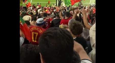 Assim se viveu o 937.º golo de Cristiano Ronaldo nas bancadas em Munique