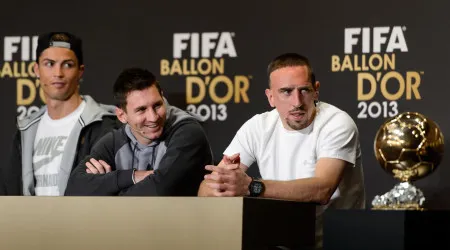 Azia desde 2013. Franck Ribéry ataca Cristiano Ronaldo sobre Bola de Ouro