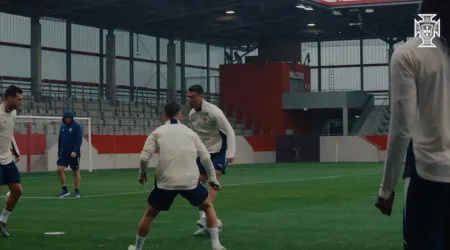 Chuva não dá tréguas no último treino de Portugal na Alemanha