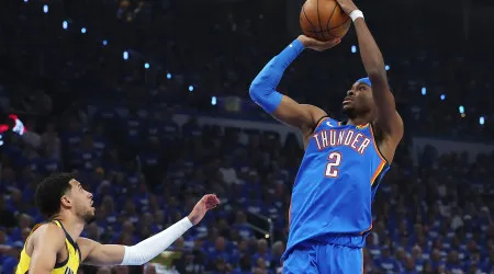 Shai volta a dar 'show' e OKC Thunder empatam a final frente aos Pacers