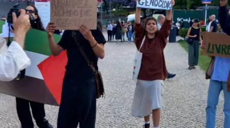 "Viemos para culpabilizá-los". Ativistas pró-Palestina na Feira do Livro