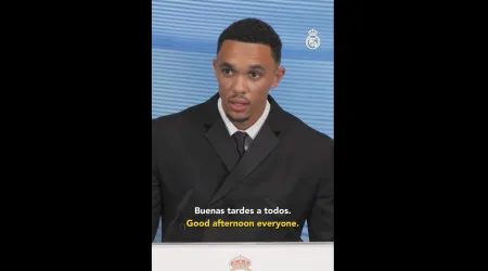 Alexander-Arnold surpreendeu tudo e todos na apresentação do Real Madrid
